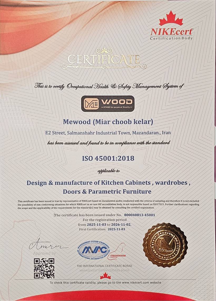 certificate 45001
